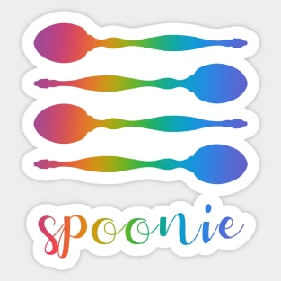 Spoonie (Rainbow) Sticker